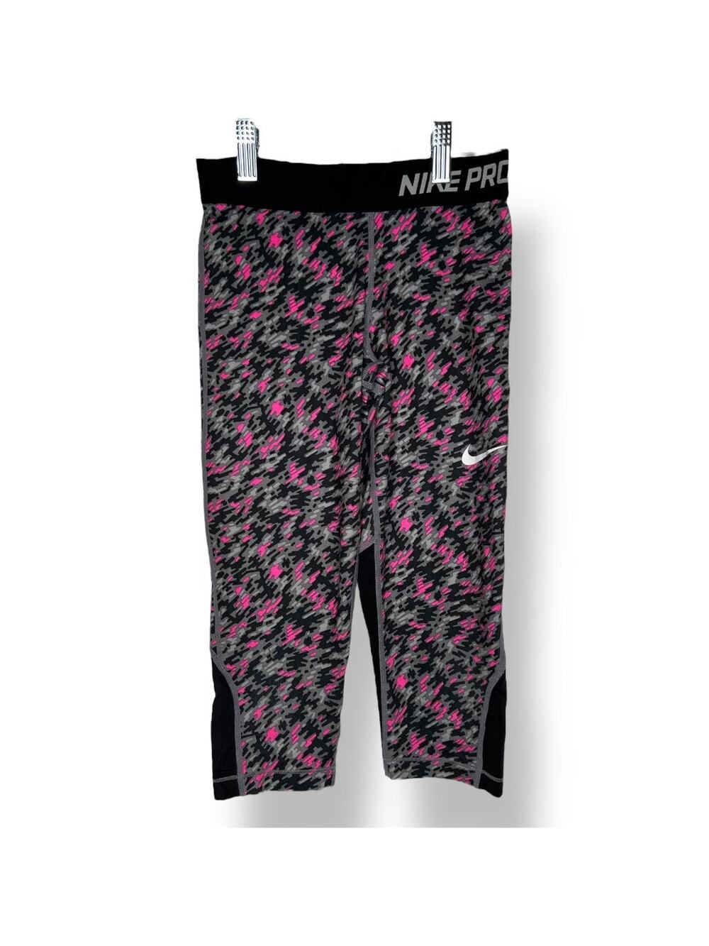 Girls Nike Pro Cropped Compression Leggings Medium